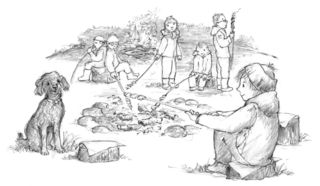 Grübelgeier Illustration